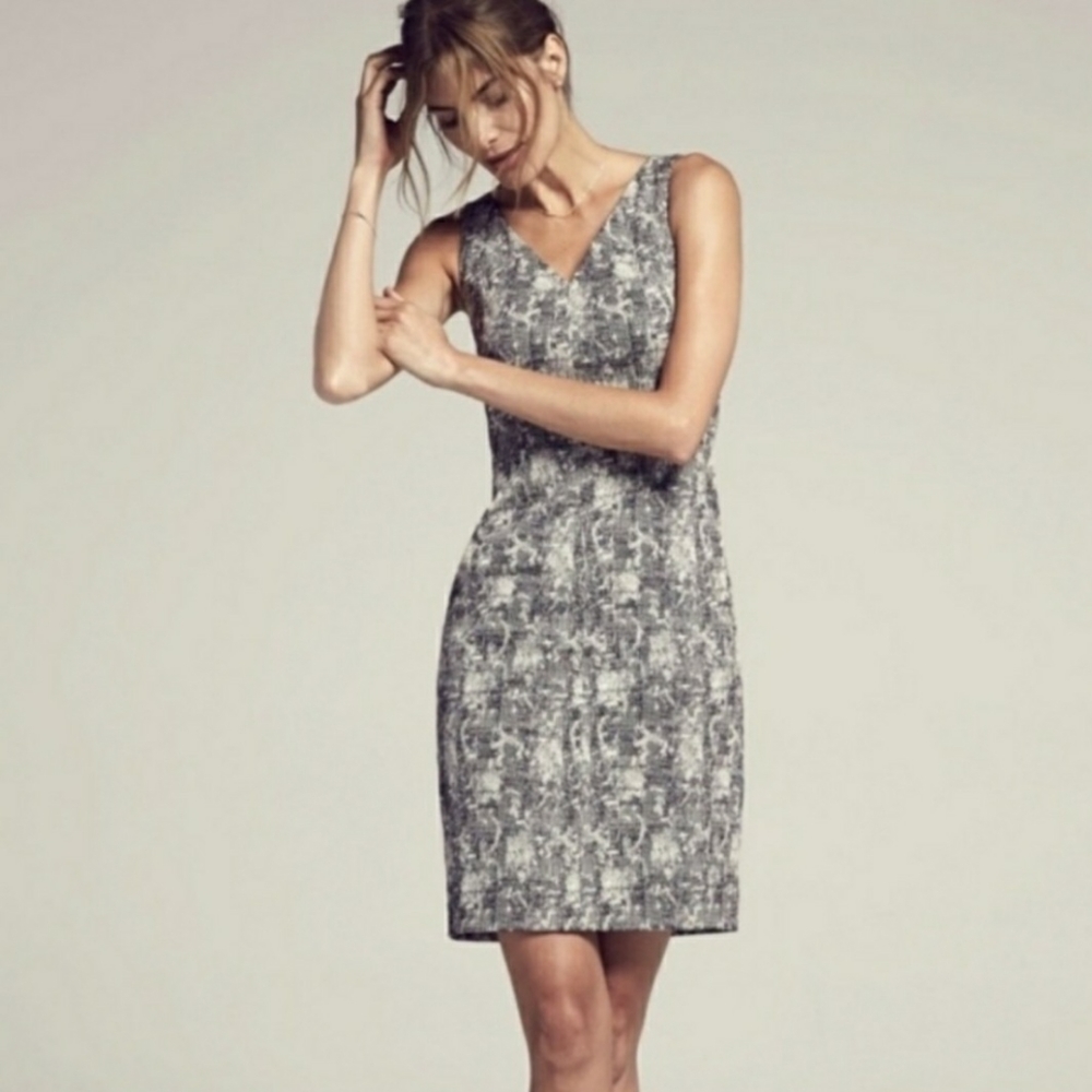 MM Lafleur Size 12 Rachel Sheath Crackle Dress